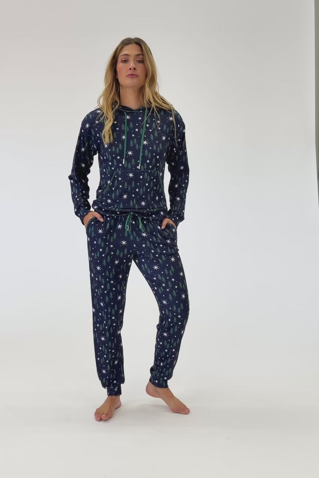 Under the Stars Magical Forest Print Hoodie & Jogger Set