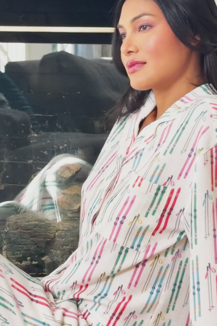 Après All Day Ski Print 3-Piece PJ Set