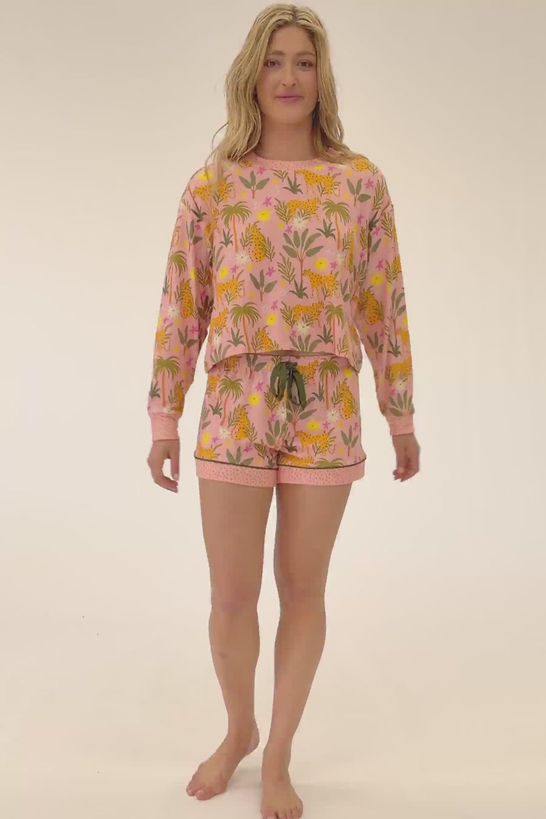 In the Jungle Leopard Safari Short PJ Set