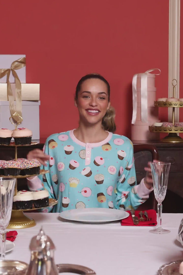 Sweet Life Cupcake Print PJ Set