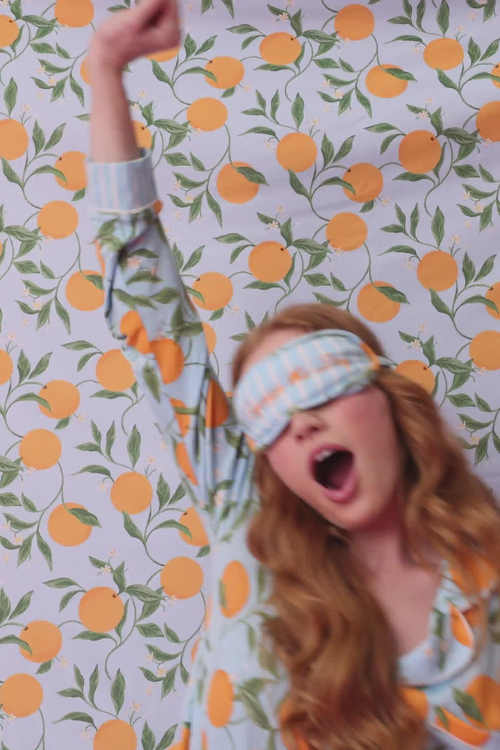 Citrus Dreams Morning Squeeze Long 3-Piece PJ Set