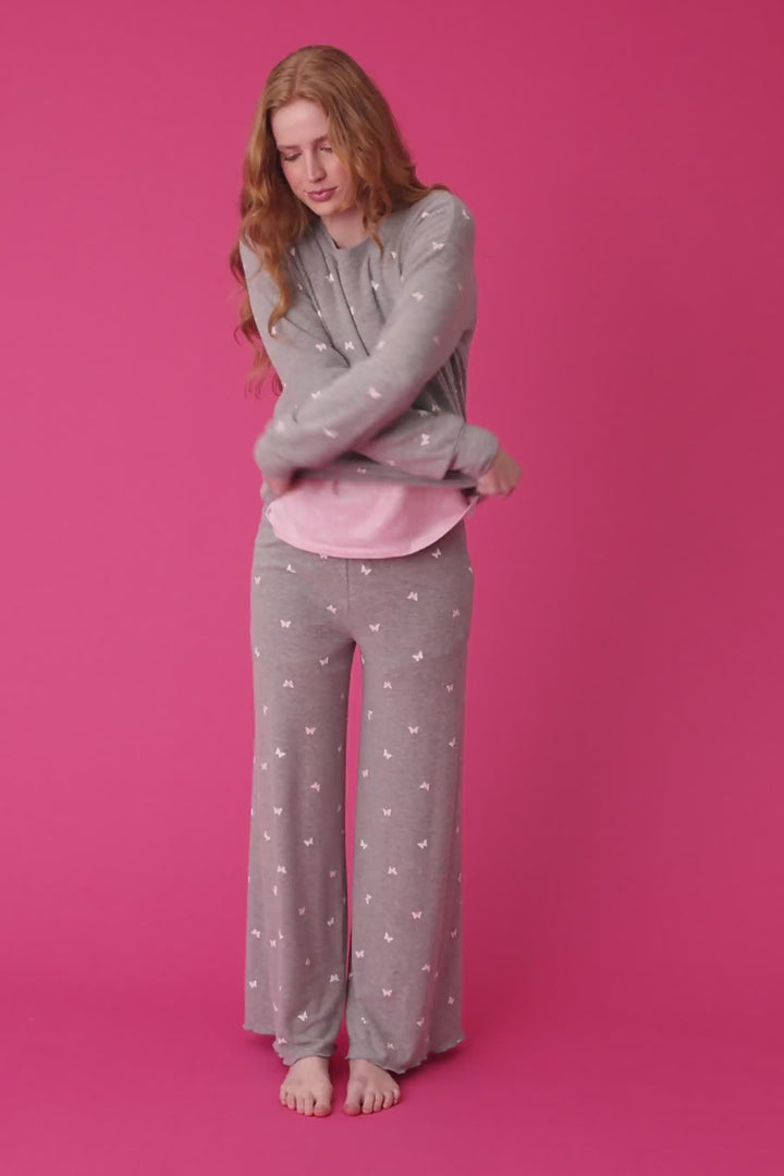 Peachy Mix & Match Butterfly Kisses Long Sleeve Top