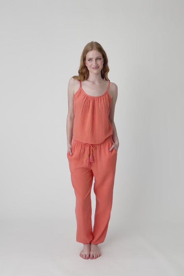 Sea You in Capri Hot Coral Pants
