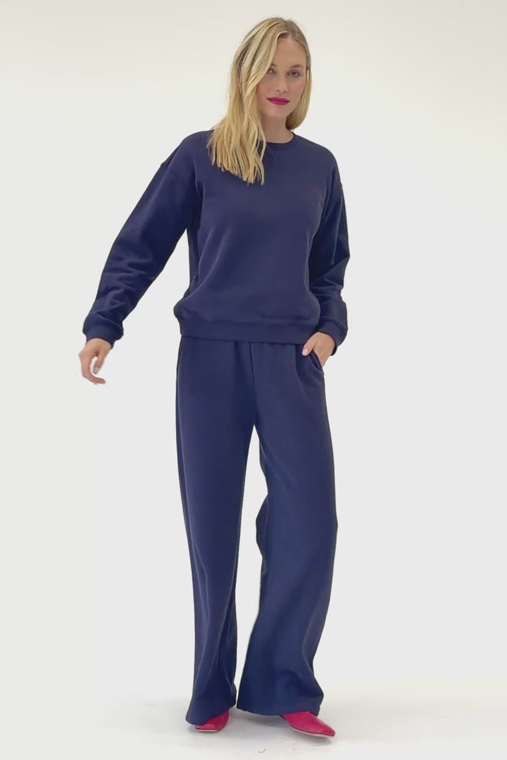 C'est La Vie Blue Ink Simone Sweater