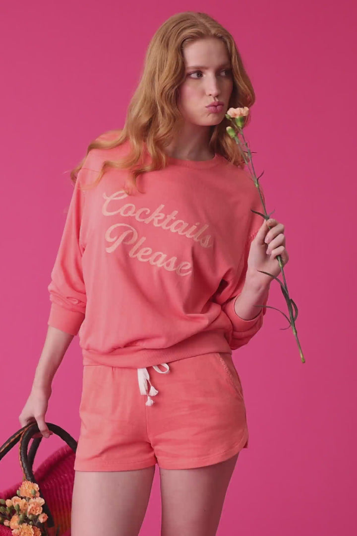 Paloma Mama Cocktails Please Graphic Print Sweatshirt