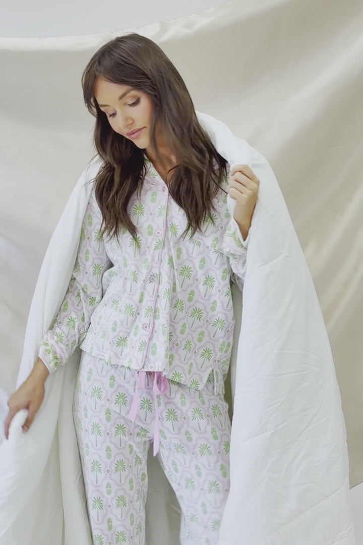 Playful Prints Island Time Long PJ Set