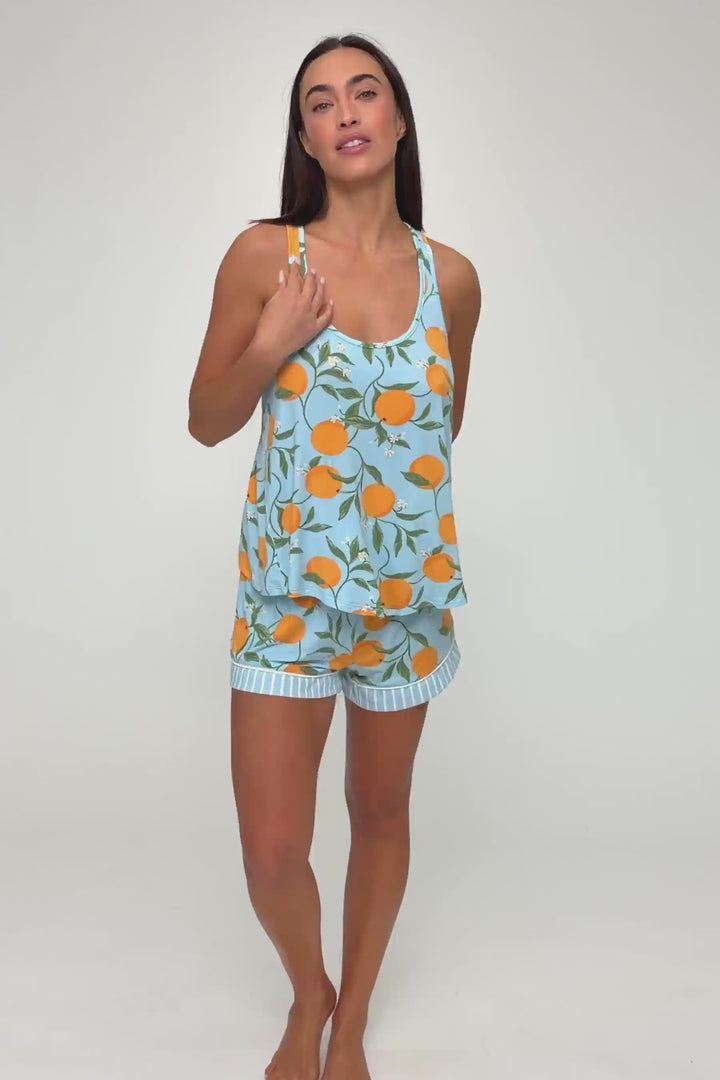 Citrus Dreams Morning Squeeze Short PJ Set