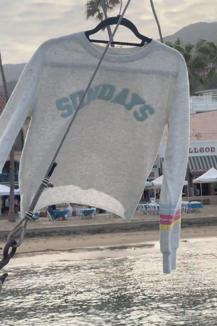 Sunday Funday Boucle "Sundays" Sweatshirt