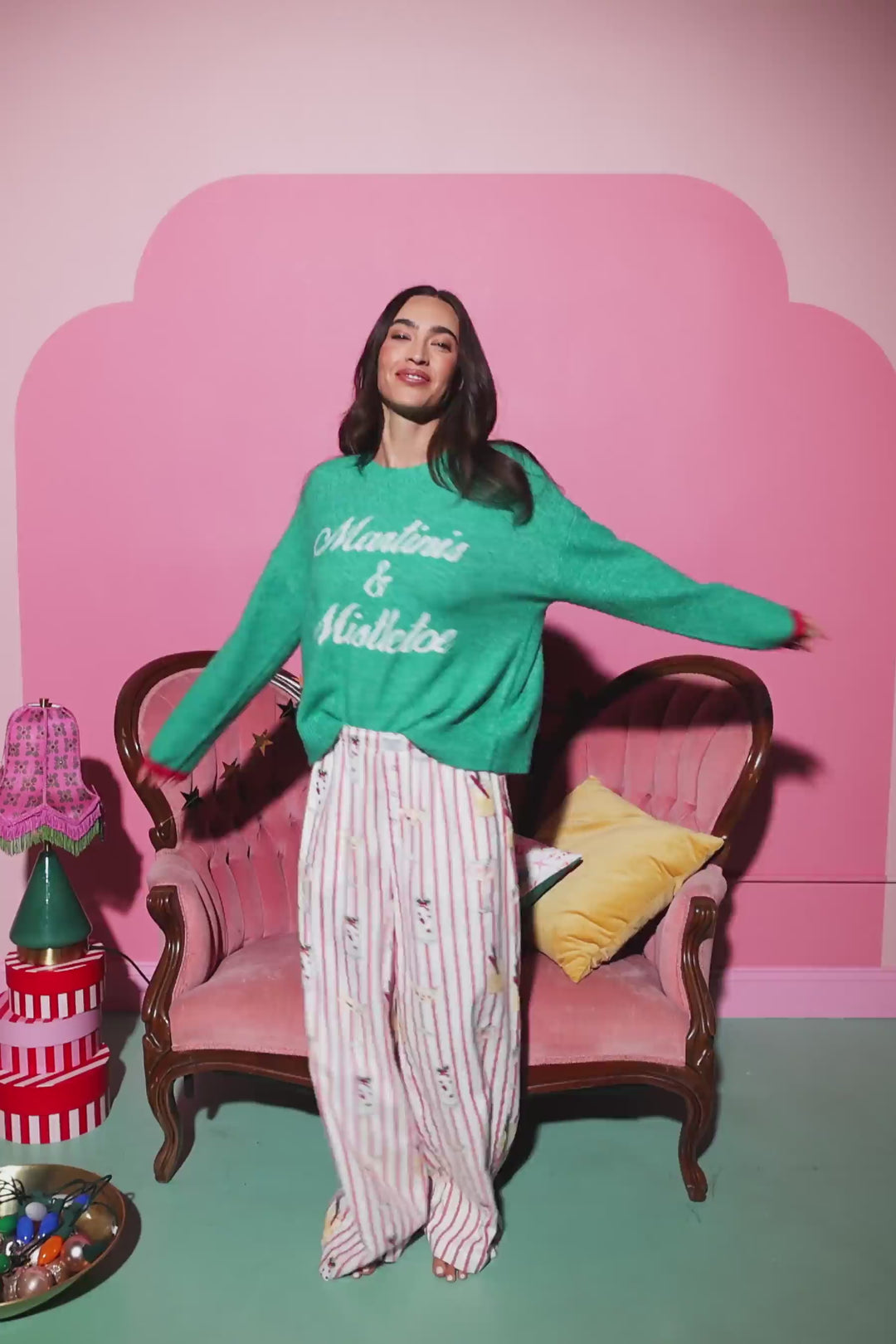 Martinis & Mistletoe Snuggle Sweater