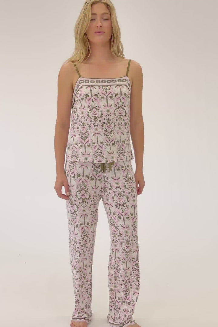 Déjà Vu Dreams Tiki Time Open Leg Pants