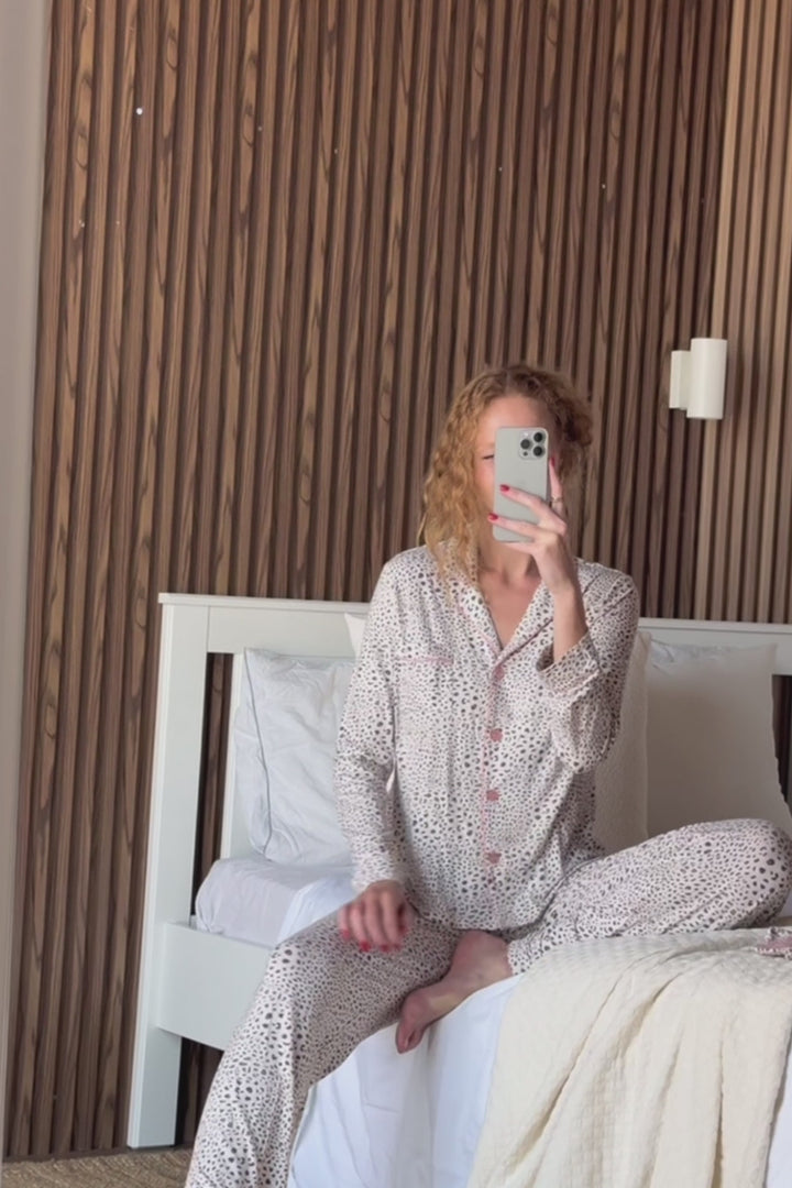 Modal Basics Star Print 3-Piece PJ Set