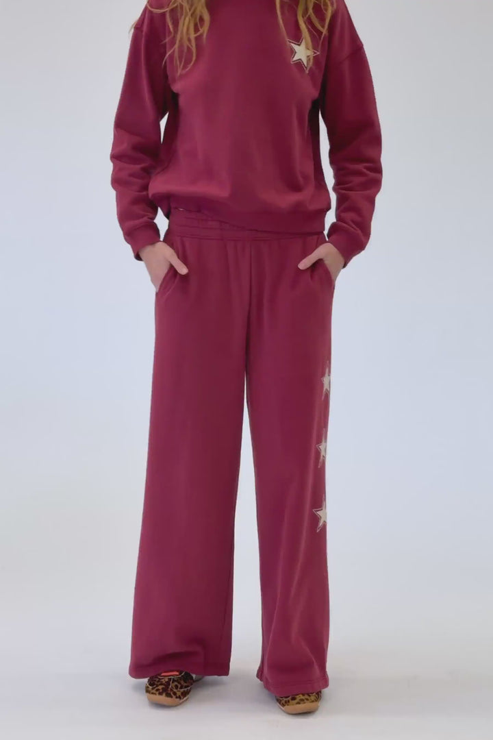 Western Ways Dark Wine BFF Lounge Pants