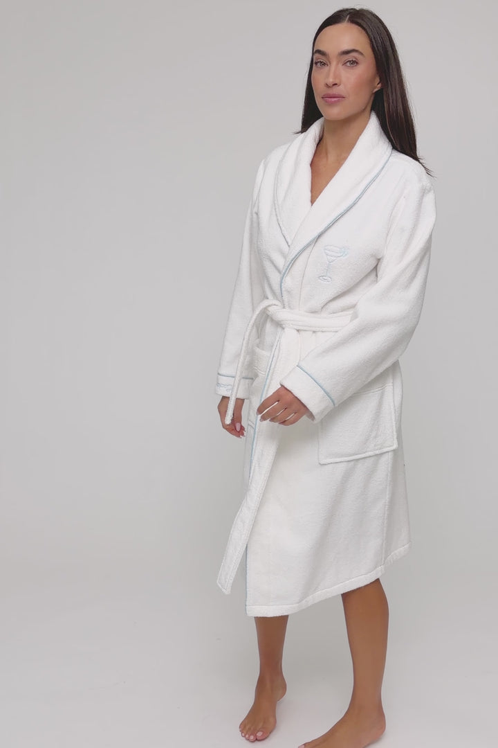 Playful Terry Happy Hour Robe