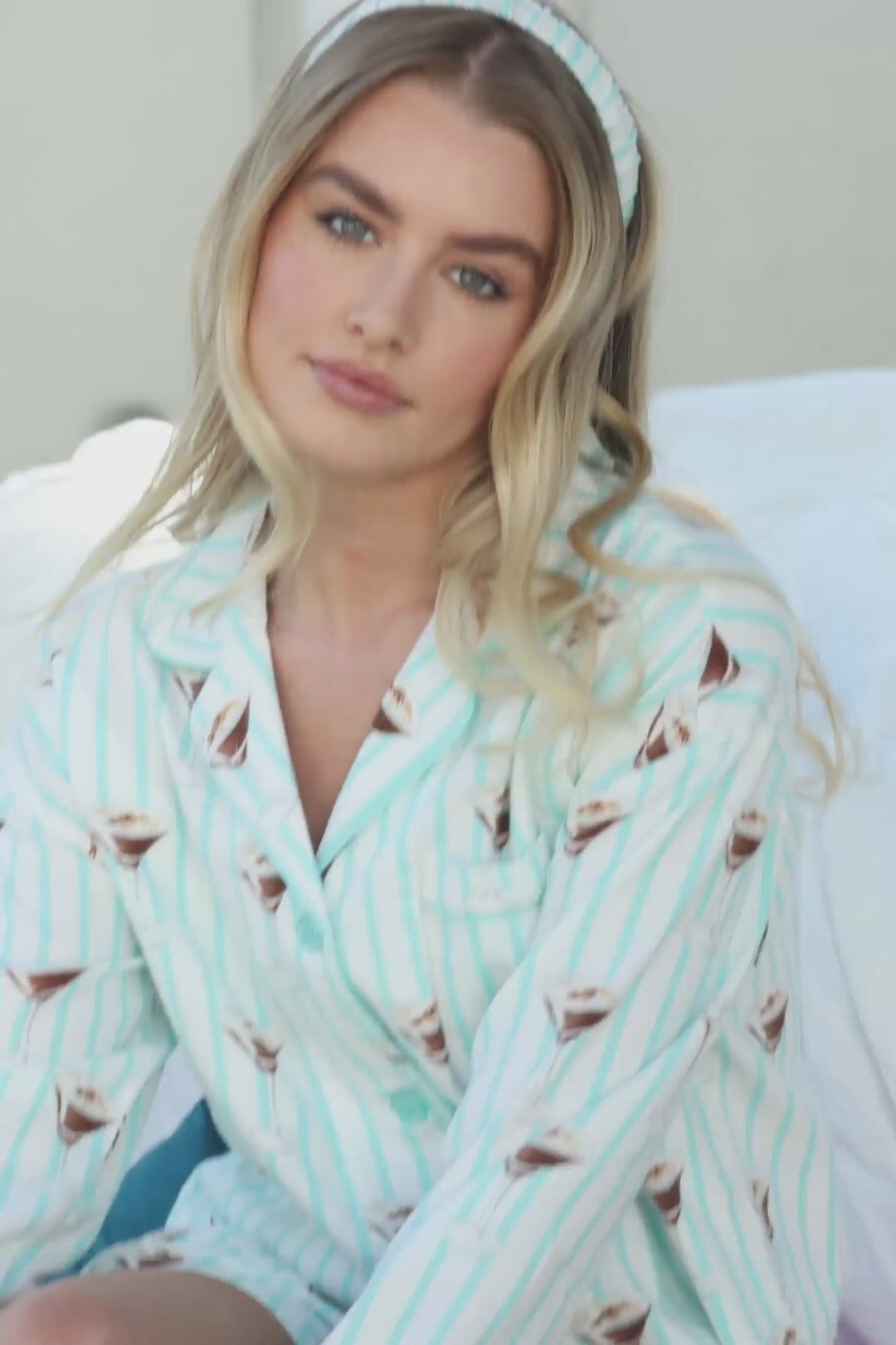 Espresso Martini Print 3-Piece Flannel PJ Set