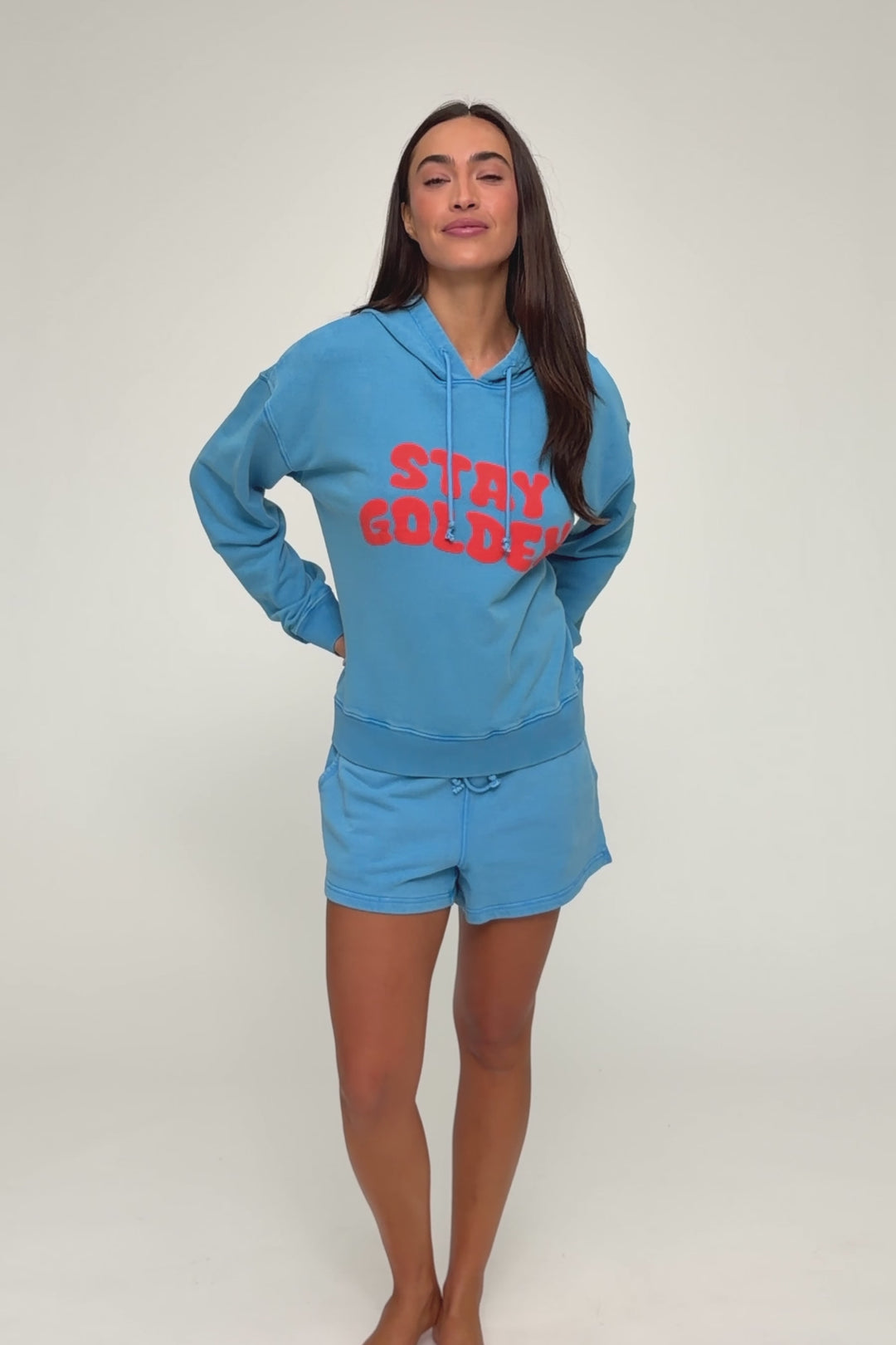 Washed Away Stay Golden Hoodie