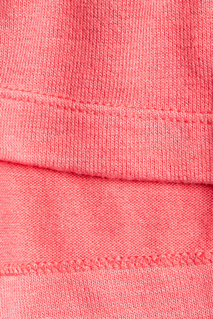 Coral pink racer-back tank top & sleep short set in soft Repreve jersey knit. (7122610651236)