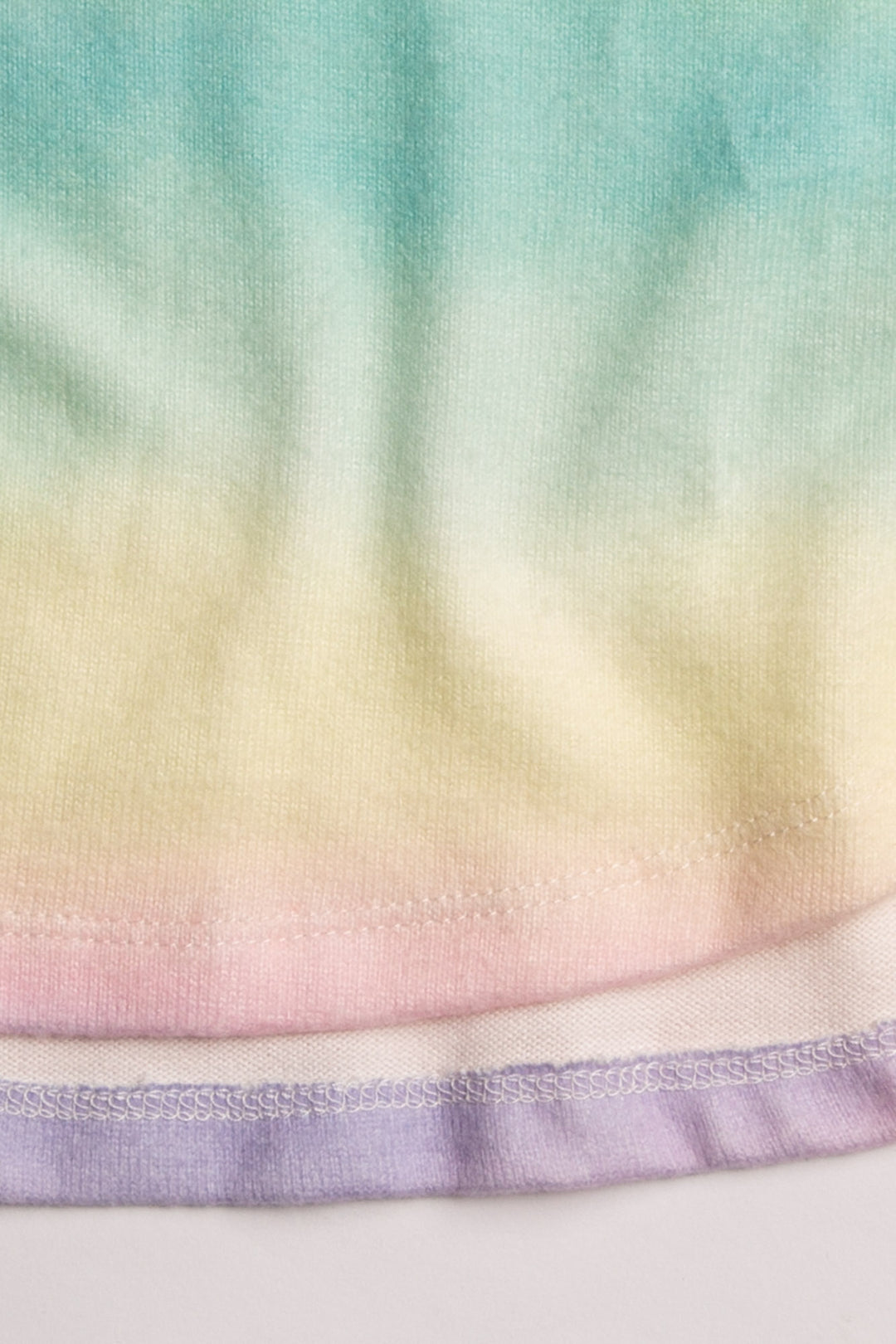 Scoop neck sleep tank in ombre' multi fruit-colored gradient. Peachy jersey with racer back & relaxed fit. (7196189556836)