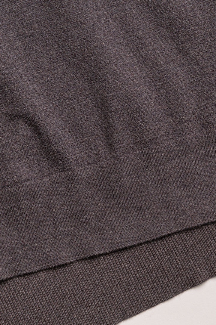 Sweater-knit lounge pant in charcoal with rib knit waistband (7231886000228)