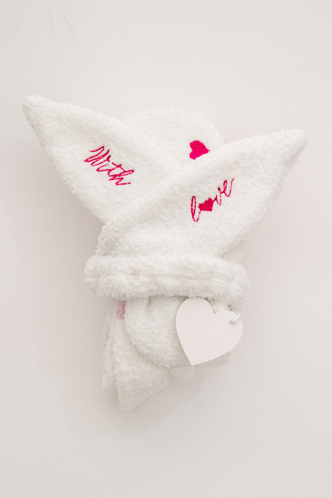 Gift set matching hair wrap, sleep mask & cozy striped socks. Perfect gift set. (7325668900964)